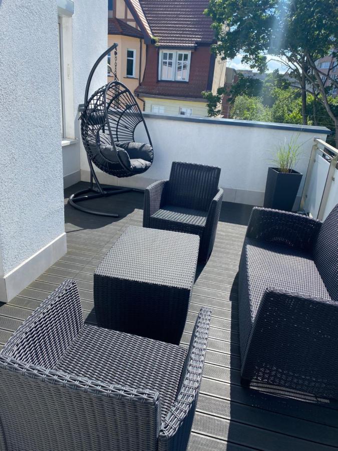 Apartament Przy Parku Z Duzym Tarasem ,Prywatny Parking Leilighet Świnoujście Eksteriør bilde
